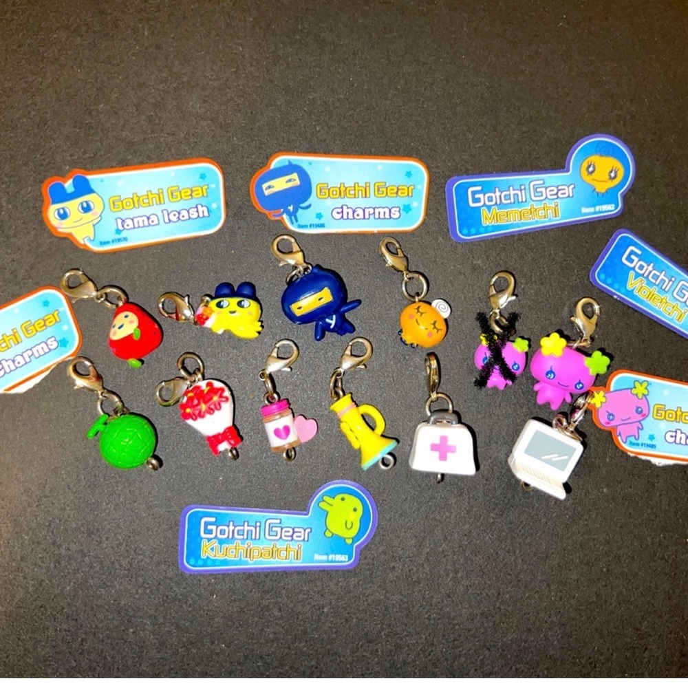 Vintage tamagotchi gotcha charms set of 12 for $60 or individually for $8 each